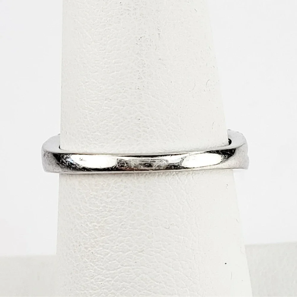 SUN Ring Sterling Silver 925 Size 7‎ Clear Sapphire Infinity Cross Bypass Stone